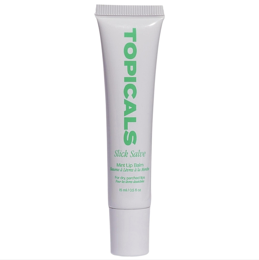 2/$25 Topicals Slick Salve Glossy Lip‎ Balm for Soothing + Hydration In Mint